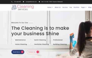 Screenshot Desktop Cleaning Services for Divi (screenshot desktop)