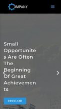 Company for Divi (screenshot mobile)