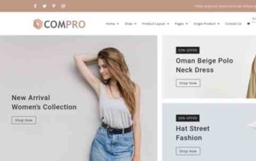 Compro for Divi (screenshot desktop)
