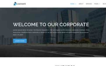 Corporate for Divi (screenshot desktop)