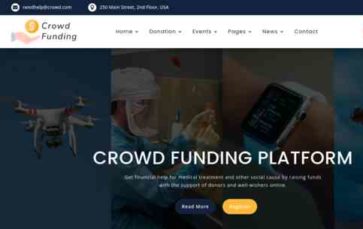Crowd Funding for Divi (screenshot desktop)