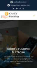 Crowd Funding for Divi (screenshot mobile)