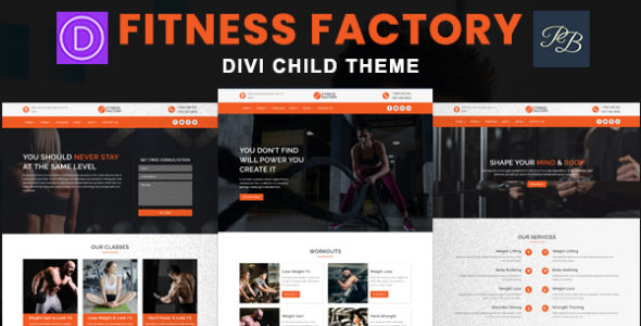 Fitness Factory for Divi (Penny Black)