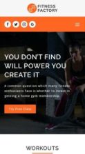 Fitness Factory for Divi (screenshot mobile)