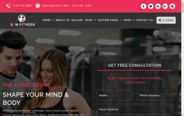 Screenshot Desktop GYM (Penny Black) (screenshot desktop)