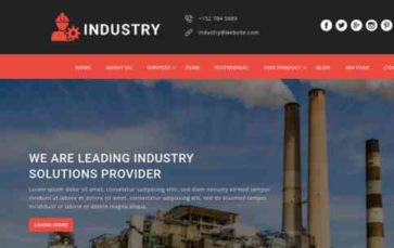 Industry for Divi (screenshot desktop)