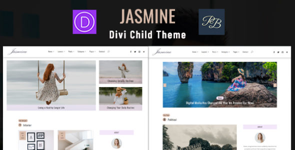 Jasmine for Divi (Penny Black)