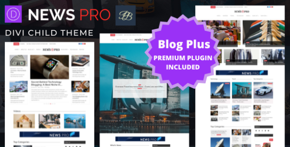 Newspro for Divi (Penny Black)