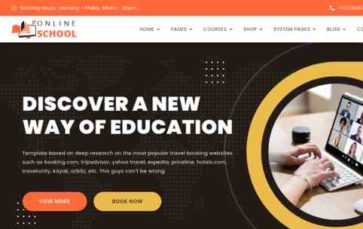 Online School (screenshot desktop)