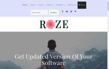 Roze for Divi (screenshot desktop)
