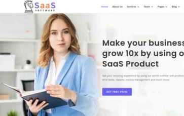 Saassoft for Divi (screenshot desktop)