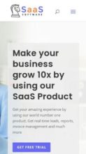 Saassoft for Divi (screenshot mobile)