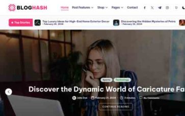 BlogHash Pro (screenshot desktop)