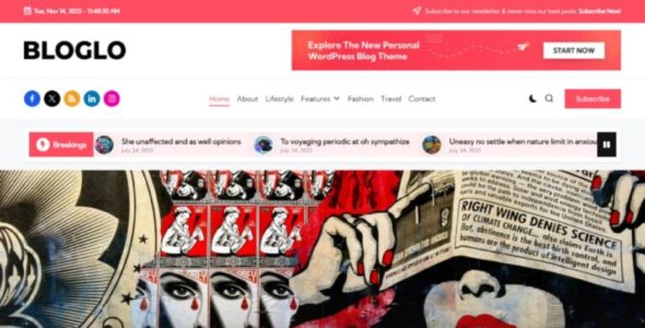 Bloglo Pro (Peregrine Themes)