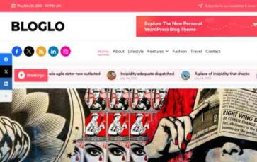 Bloglo Pro (screenshot desktop)