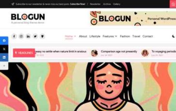 Blogun Pro (screenshot desktop)