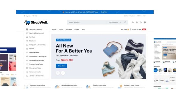 Shopwell Pro (Peregrine Themes)
