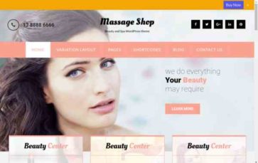 Beauty Spa (Pinnacle Themes) (screenshot desktop)