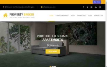 Property Broker (Pinnacle Themes) - (screenshot desktop)