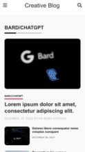 PH Creative Blog Pro (screenshot mobile)