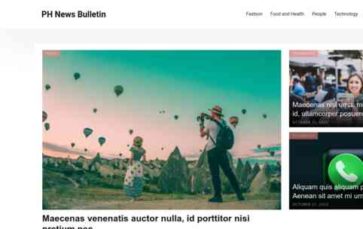 PH News Bulletin (screenshot desktop)