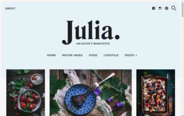 Julia (Pixelgrade) (screenshot desktop)