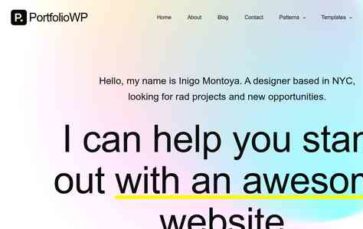 Portfolio WP Pro (screenshot desktop)