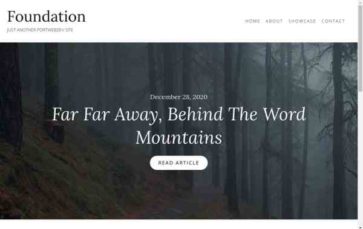 Foundation (PortWebDev) (screenshot desktop)