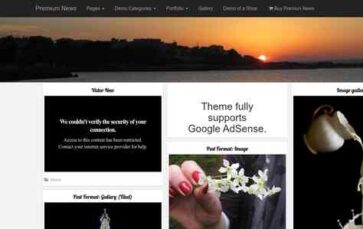 Premium News WP (screenshot desktop)