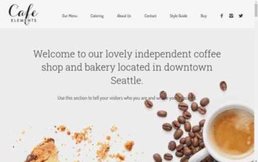 Cafe Elements (screenshot desktop)