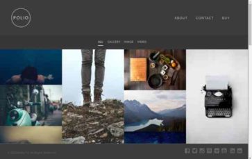 Folio (Press75) (screenshot desktop)