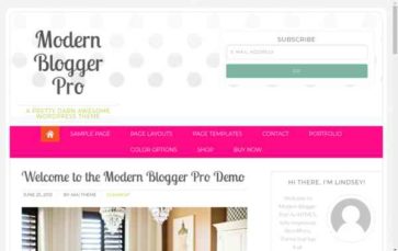 Modern Blogger Pro (Pretty Darn Cute Design) - (screenshot desktop)