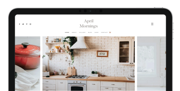 April Mornings (Pretty Web Design)