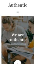 Authentic (Pretty Web Design) (screenshot mobile)