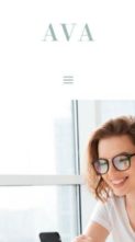 Ava (Pretty Web Design) (screenshot mobile)