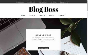 Blog Boss (screenshot desktop)