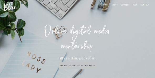 Blue (Pretty Web Design)