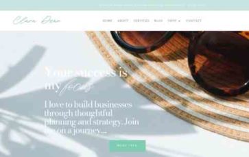 Clara (Pretty Web Design) - (screenshot desktop)