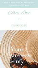 Clara (Pretty Web Design) - (screenshot mobile)