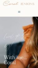 Coral (Pretty Web Design) (screenshot mobile)