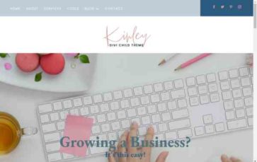 Kinley (Pretty Web Design) - (screenshot desktop)