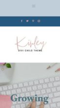 Kinley (Pretty Web Design) - (screenshot mobile)