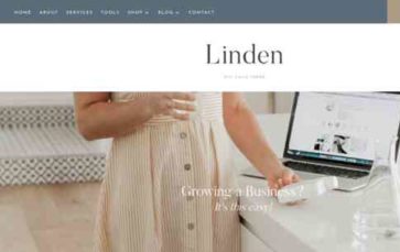Linden (Pretty Web Design) (screenshot desktop)