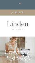 Linden (Pretty Web Design) (screenshot mobile)