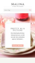 Screenshot Mobile Malina (Pretty Web Design) - (screenshot mobile)