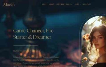 Maven (Pretty Web Design) (screenshot desktop)