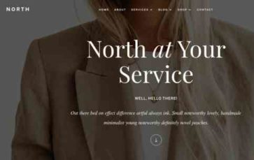 North (Pretty Web Design) (screenshot desktop)