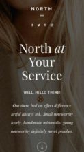 North (Pretty Web Design) (screenshot mobile)