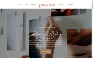 Passion (Pretty Web Design) - (screenshot desktop)