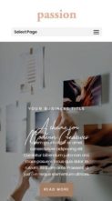 Passion (Pretty Web Design) - (screenshot mobile)
